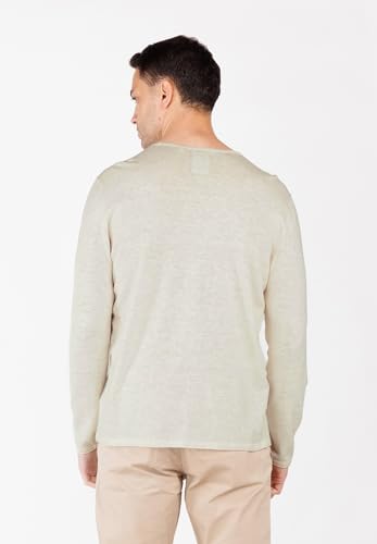 Pull rond KEYLARGO MST KLGIANCARLO | Finitions soignées et maille blanche haut de gamme