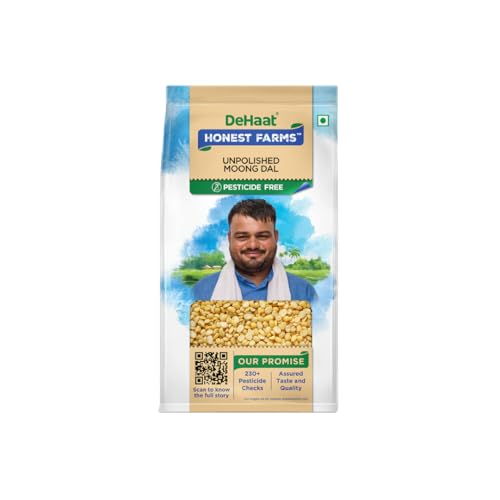 Image of DeHaat Honest Farms Pesticide Free Unpolished Moong Dal 1 KG