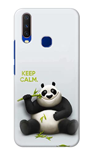 Image of PRINTFIDAA� Printed Hard Back Cover Case for Vivo Y15 | Vivo Y17 | Vivo Y11 | Vivo U10 | Vivo Y12 | Vivo Y12i Back Cover (Cartoon Panda) -2808