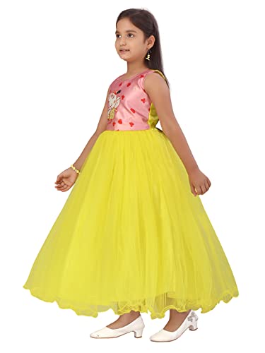Image of Aarika Girl's Nylon Ankle Length A-Line Dress