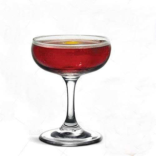 Cocktail coupe glasses set of 2 – 7 Ounce champagne flutes – Clear champagne saucer – Ideal for champagne tower - Martini toasting stemware - Party cups for appetizers desserts - Great romantic gift