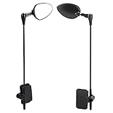 ABS Helmet Rear Cycling Safety Rear View Mirror,Cycling Rear View Mirror 60 Degrees Adjustable Mirror Wearable for Mountain Bike Safety - Image 4