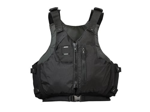 Astral Ceiba Life Jacket - USCG Type III PFD Adult Life Vest with BlueSign Approved Shell for Touring, Canoeing, Sailing, & Whitewater - Space Black - Small/Medium