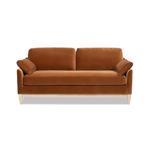 Jennifer Taylor Home Pasadena 75.5' Modern Living Room Farmhouse Performance Velvet...