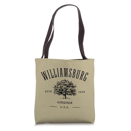 Colonial Williamsburg Virginia Vintage Style Tote Bag miniatura 1