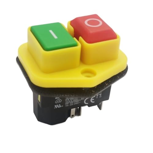 Interrupteur à bouton KJD17B 16A double isolation pour outillage - 2