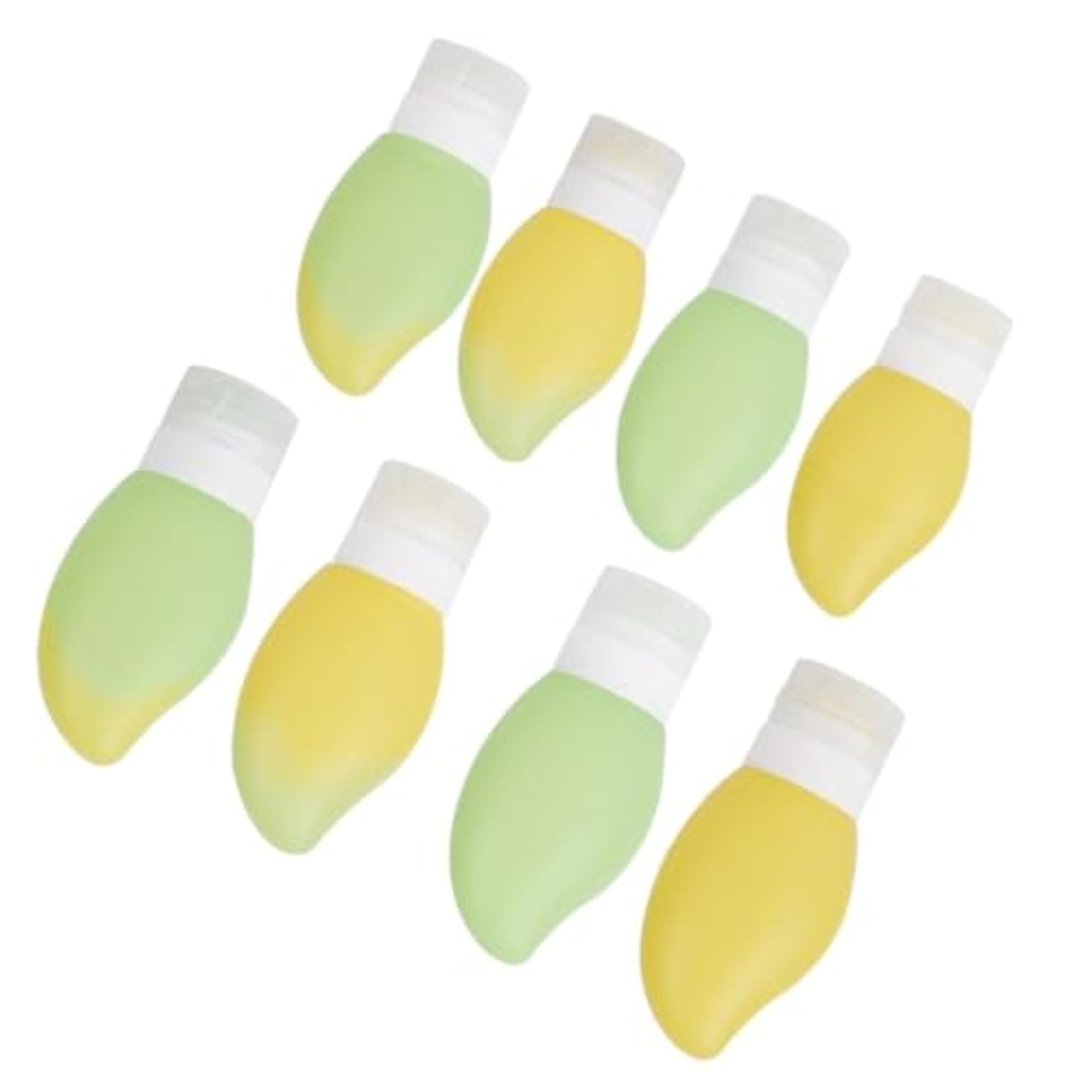 Mini Silicone Travel Container Shampoo Cosmetic Bottle, Green-Yellow Gradient