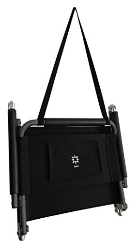 Image of Neso Beach Chairs - Lightweight, Portable and Foldable Recliner Beach Chairs for Park, Camping and Outdoor Adventures - with Slip Pockets and Shoulder Strap - 2 Pack - Black - XL