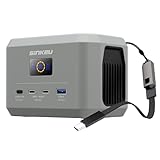 SinKeu Portable Power Station, 96Wh/30000mAh LiFePO4 Battery, 100W Mini Solar Generator with USB-C Fast Charging Cable, Camping Power Bank for Outdoor Travel, Business Trips, Backup Emergencies