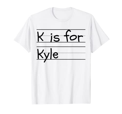 Kyle Name Student Kindergarten personalizable Camiseta