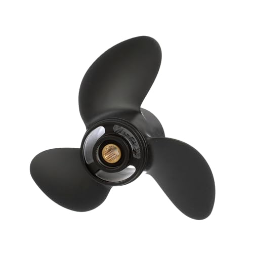 Image of Quicksilver Black Diamond 3-Blade Aluminum Propeller for Mercury and MerCruiser Engines