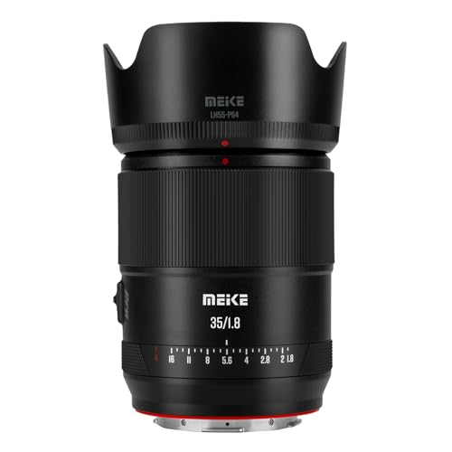 Meike Pro 35mm F1.8 Wide Angle Auto Focus AF STM Full Frame High Resolution 8K Portrait Prime Lens Compatible with Panasonic Lumix Sigma L Cameras S1H S1 S5 S5 Mark II S1R S9 FP