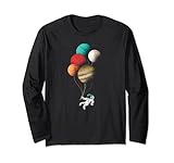 Photo Gallery astronauta planet balloons modern cosmic space art regalo maglia a manica Photo Gallery astronauta planet balloons modern cosmic space art regalo maglia a manica