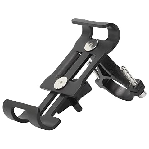 Phone Mount Aluminum Alloy Bicycle Motorcycle Phone Holder Universal Phone Clamp with Silicone Pad for Bike Bicycle Motorcycle Cover