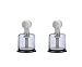 Plastic 1 Pair(2 Pcs) Breast Massage Pump Twist Nipple Massage Cupping Breast Massage Suction Tools (X-large)