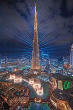 Beginner-Friendly 5D Diamond Painting Kit-Crafty Kits-Square Diamonds Full Drill-Complete with Premium Toolbox-Ideal for Home Decor and Gifts-Suitable for Ages 12+ -Canvas Size 30x40cm. (Burj Khalifa)