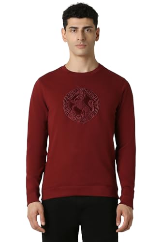 Image of Van Heusen Men's Luxury Sports Regular Fit Full Sleeve Crew Neck Sweater | Sophisticated Flair | Super Premium Fabric