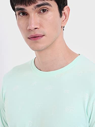 Image of Bewakoof Men's 100% Cotton Solid Regular Fit Half Sleeve Round Neck T-Shirt | Tshirt for Men Cotton| Casual Wear | Street Wear