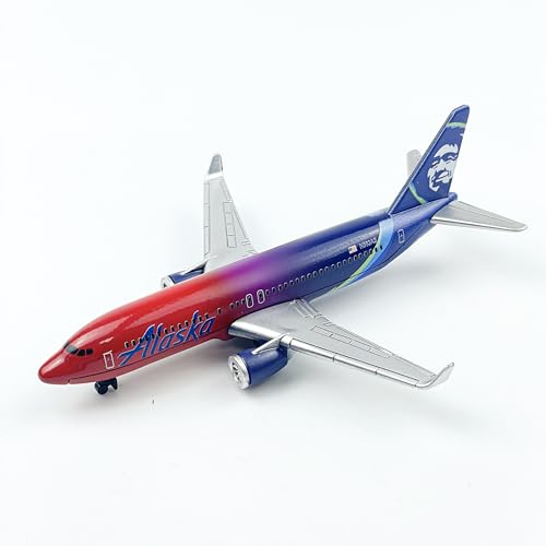 AVIAMUSE Alaska Model Airplane, Multi-Color Livery Single Plane Die-cast Model Planes Aircraft Suitable for Collection & Gifts