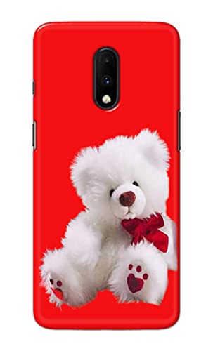 Image of PRINTFIDAA Teddy Bear Love Romantic Valentines Day Dumbo Printed Designer Hard Back Case Cover for OnePlus 6T / OnePlus 7 -(SS) MVN1001