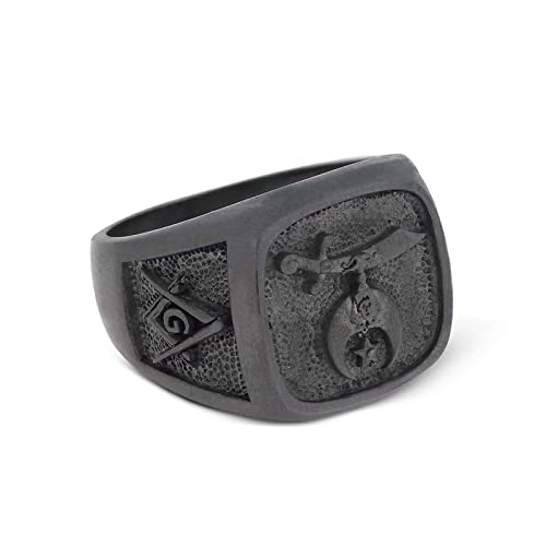Noble Shriners Emblema Freemasons Bordado Negro Gorra | Meses Sin Interés