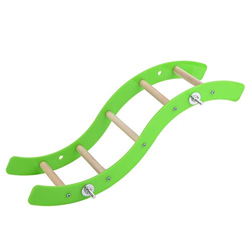 Image of Pet Bird Hamster Acrylic Wave Ladder Stand Crawling Ladders Parrot Perch Toy for Small and Medium Animals Rabbit Chinchilla Macaw African Greys Cage Climbing Game Play Toys