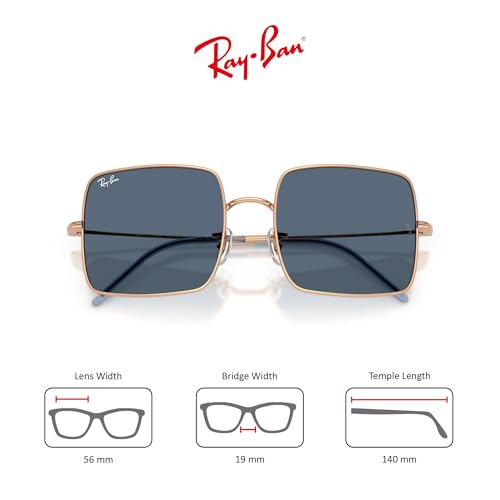 Image of Ray-Ban Sunglasses for Women - 0RBR0104S Square Reversed | Ray-Ban Sunglasses - Non-Polarized Lenses, Metal Frame Designer Sunglasses Womens