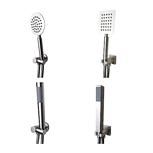 Ensemble de douche acier inoxydable au design nickel brossé durable