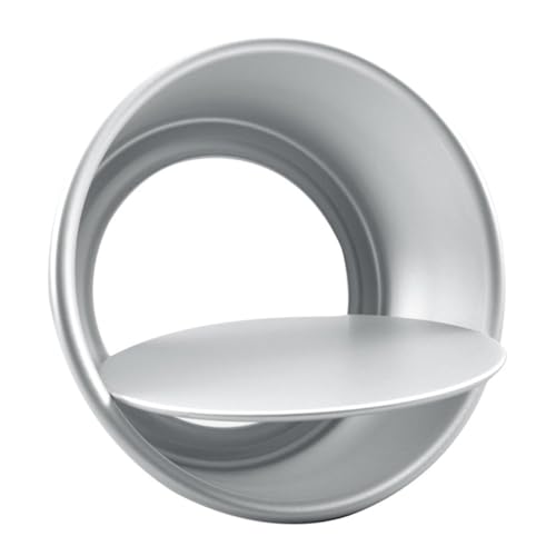 TOYANDONA Molde para Tartas Redondo de Aluminio Diseño Hueco con Fondo Extraíble para Hornear DIY Fácil de Desmoldar y Limpiar