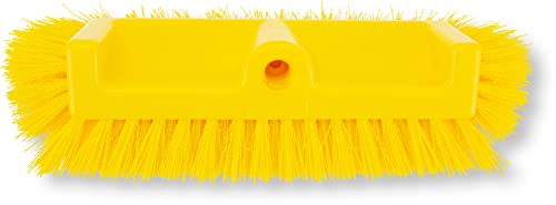 SPARTA brosse à récurer carrelage multi-niveaux 12 po tête jaune