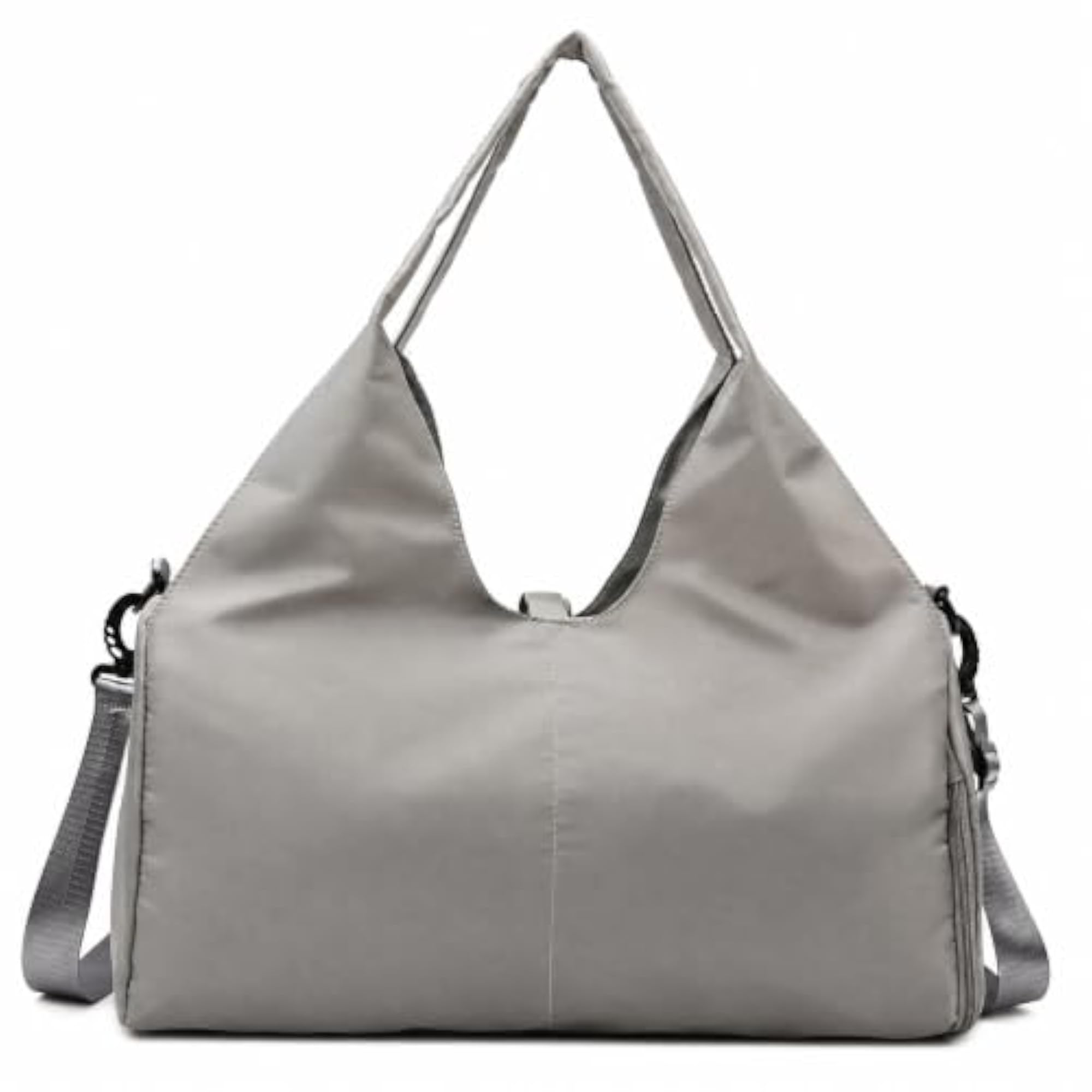 Large Capacity Gym & Yoga Duffel Bag with Yoga Mat Strap, Gray