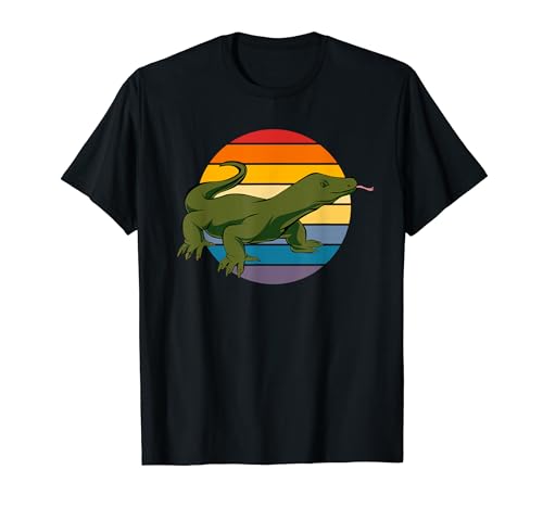 Dragón de Komodo Retro Camiseta