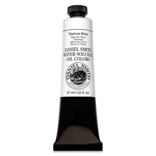 Daniel Smith Water Soluble Oil Color Paint, 37ml Tube, Titanium White, 284390002, 1.25 Fl Oz (Pack...