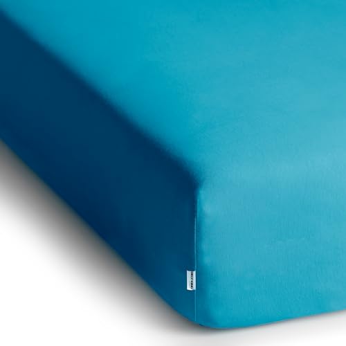 DecoKing Spannbettlaken 140x200 160x200 cm 100% gekämmte Baumwolle Amber – Ansicht 3