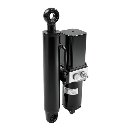 12V Electric Hydraulic Actuator 4409LBS 2 Ton Max Lift, 8 Inch Stroke Heavy Duty Linear Actuator IP54 Waterproof for Dump Trailer Lift Table Solar Tracker Wheelchair