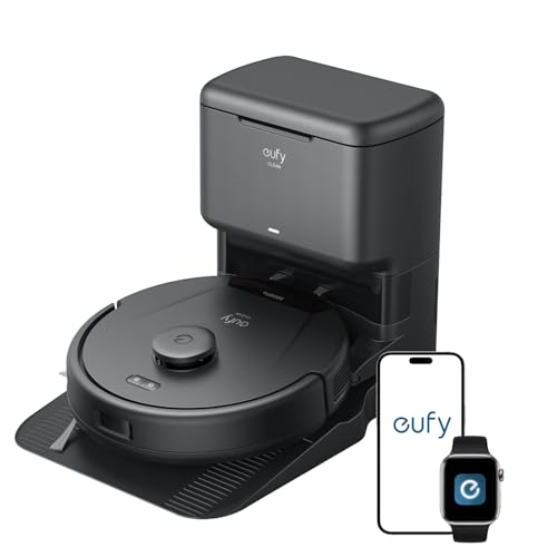 eufy L60 Robot Vacuum with Self Empty Station, Hair Detangling Technology, Up to 60 Days Hands Free Cleaning, 5,000 Pa Suction, Remove Hair, Dust
