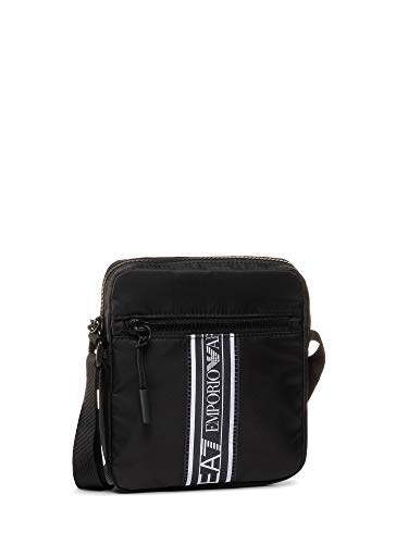EA7 Logo Series Hombre Cross Body Bag Negro