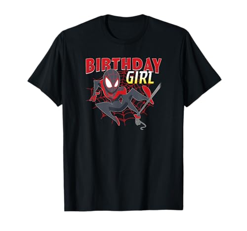 T-shirt Miles Morales Spider-Man pour anniversaire de fille