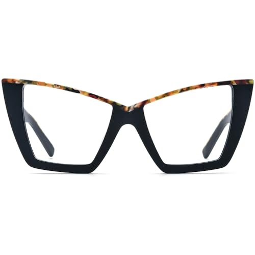 Image of HEPIDEM Gradient Multicolor Acetate Glasses Frame Women Big Oversize Eyeglasses 2023 New Spectacles Eyewear