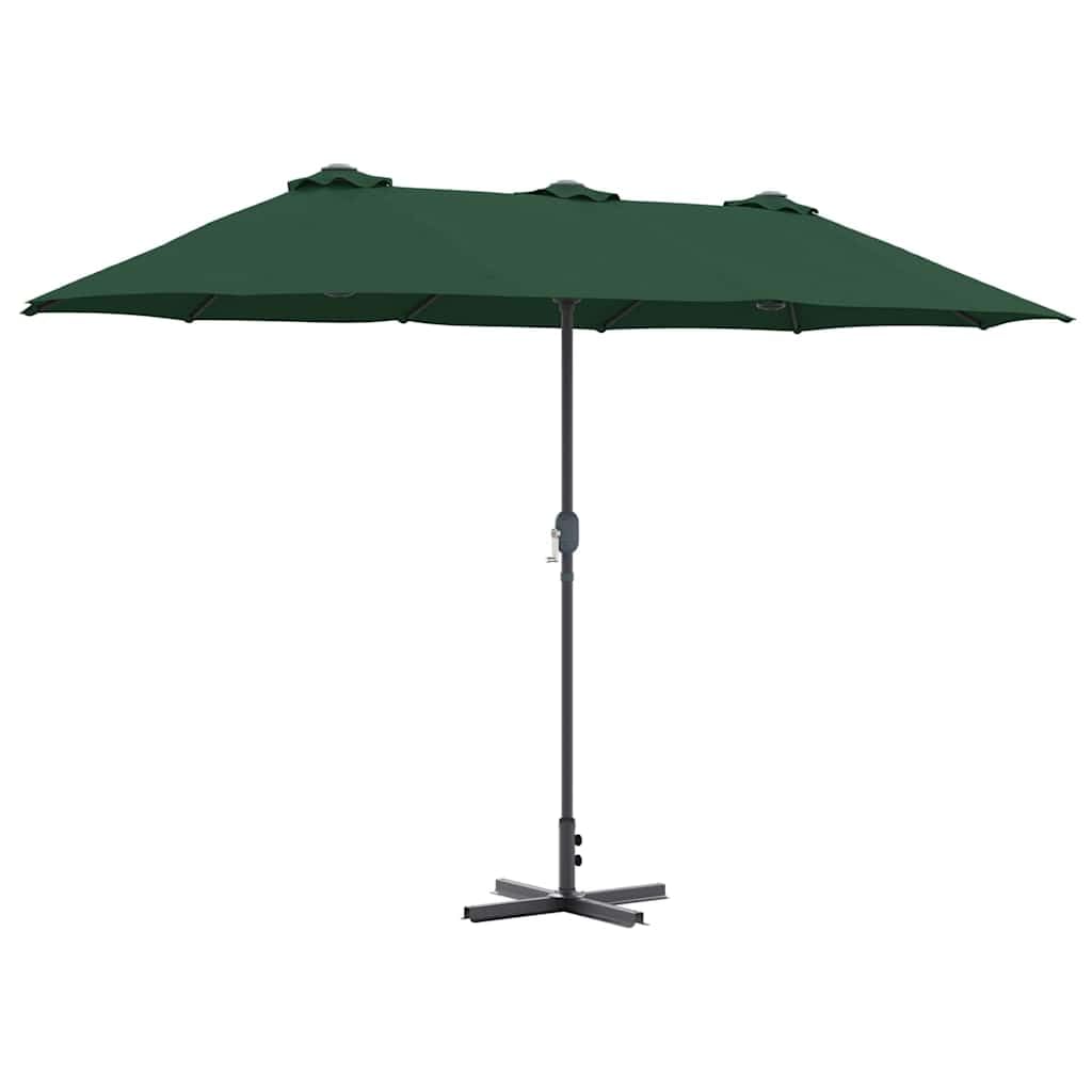 SYDE Zielony parasol ogrodowy 370 x 197 x 239 cm