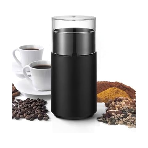Andizun Electric Coffee Grinder with Stainless Steel Blades Cover