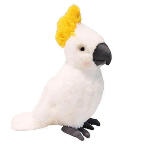 オウム ぬいぐるみ 抱き枕 動物 鸚鵡 かわいい リアル 肌触り良い クッション 寝かしつけ インテリア 置物 女の子 もこもこ 気持ちいい 25cm 可愛い 抱きまくら 癒し系 ホワイト ねむねむ お正月 クリスマス 誕生日 プレゼント