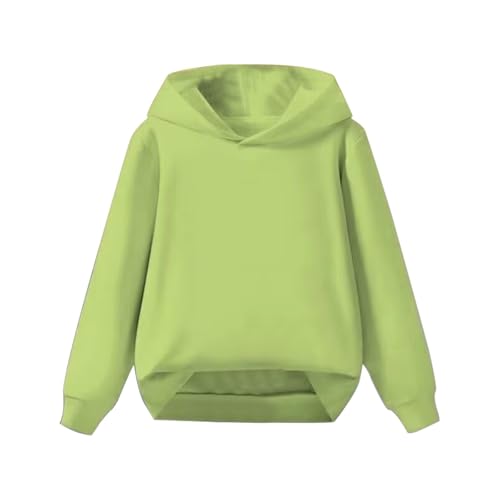 Kids Hooded Sweatshirt Long Sleeve Minimalist Hoodie for Teen Boys Girls Basic Cotton Pullover Oversized Athletic Hoodie