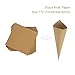 Nishiyuenyi Kraft Confetti Cone Tray Kit, Holder Candy DIY Handmade,Ornament Display Stand Box,Wedding Decoration for Rustic Favour Decor, Brown and 30 Holes