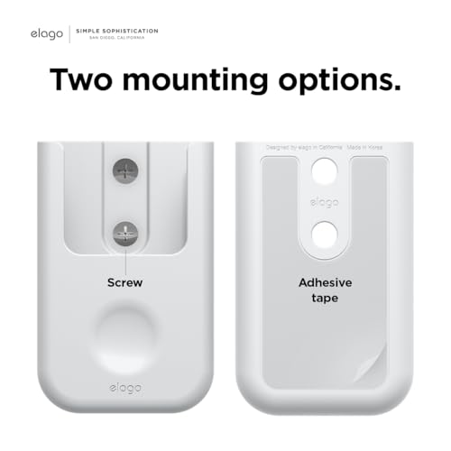 elago Remote Holder Mount Fernbedienungshalter Kompatibel mit Apple TV 4K Siri Remote 3. Generation (2022) und 2. Generation (2021) (Weiß) – Bild 5