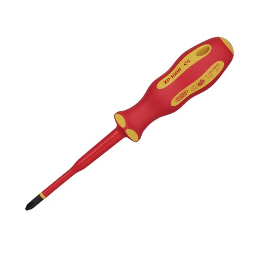 Draper XP1000 VDE Slimline Cross Slot Interchangeable Screwdriver - 02164 - Precision Electrical Screw Driver Bit Tool
