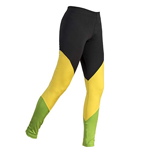 Jamaican Reggae Flag Girl's Youth Leggings Pants Active Sport Casual Comfort Elasticated Fit Ankle-Length 6 yrs