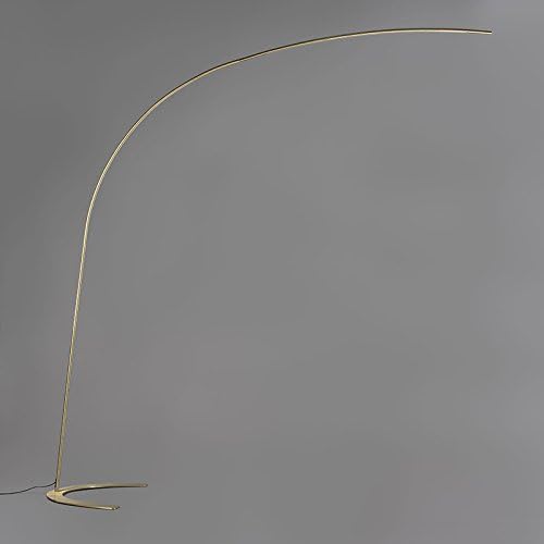 QAZQA Design/Modern Arc Floor Lamp/Arc Floor Light Arcadia LED Gold Oblong (Non Replaceable) LED (Non Replaceable) LED Max. 1 x 18 Watt/Indoor Lighting/Lights/Lamps/Living Room