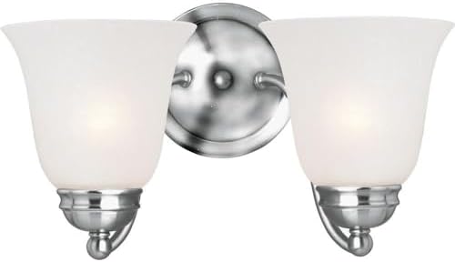 Maxim Basix-2 Light Wall Sconce in Contemporary style-13.5 Inches Wide by 8 inches high-Polished Chrome Finish