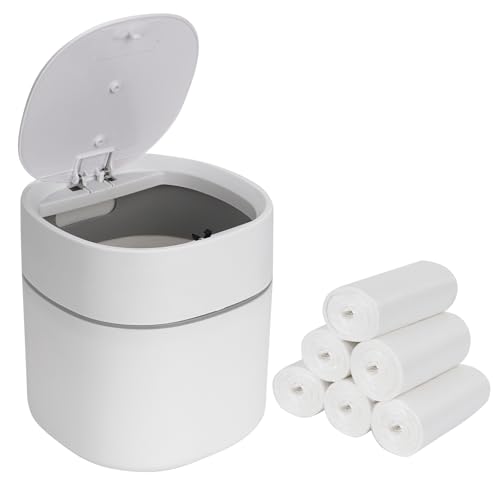 JOYFIER Tischabfalleimer mit Deckel 2L mit Müllsäcken...